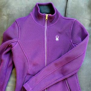 Small purple Spyder fleece jacket
